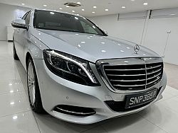 Mercedes Benz S400L R19 LED 2015 Silver Rear Entertainment 