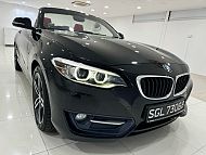 BMW 220I Convertible HID NAV 2015 Black Push Start 