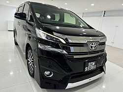 Toyota Vellfire 2.5 CVT Sunroof 2016 Black Pilot Seats Body kit