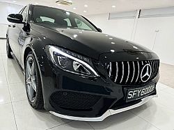 Mercedes Benz C180 AMG LINE R18 LED 2015 BodyKit Black