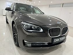 BMW 730LI Sunroof LED NAV HUD 2015 Brown Rear Entertainment