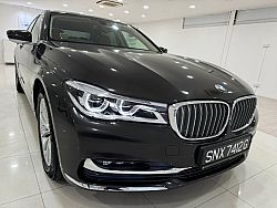 BMW 730LI Sunroof LED NAV HUD 2016 Brown Rear Entertainment