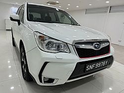 Subaru Forester 2.0XT CVT 4WD Sunroof 2016 White Rear Entertainment