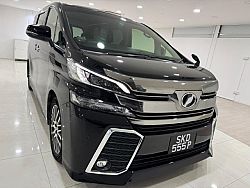 Toyota Vellfire 2.5 Z G Edition 2015 Black BodyKit Pilot Seat Rear Screen 