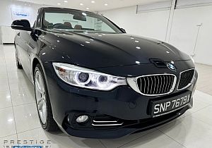 BMW 420I Convertible AT HID NAV 2014 Blue