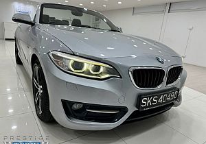 BMW 220I Convertible HID NAV 2015 Silver Push Start 