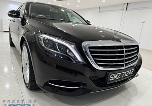 Mercedes Benz S400L R19 LED 2014 Rear Entertainment Brown