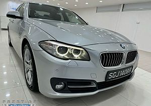 BMW 528I AT LED NAV HID Revcam 2015 Silver Push Start