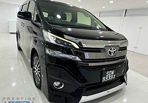 Toyota Vellfire 2.5 CVT Sunroof 2016 Black Pilot Seats Body kit