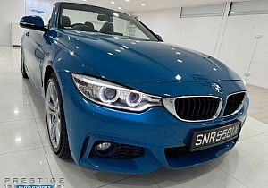 BMW 428I Convertible AT HID NAV HUD M Sport 2015 Blue
